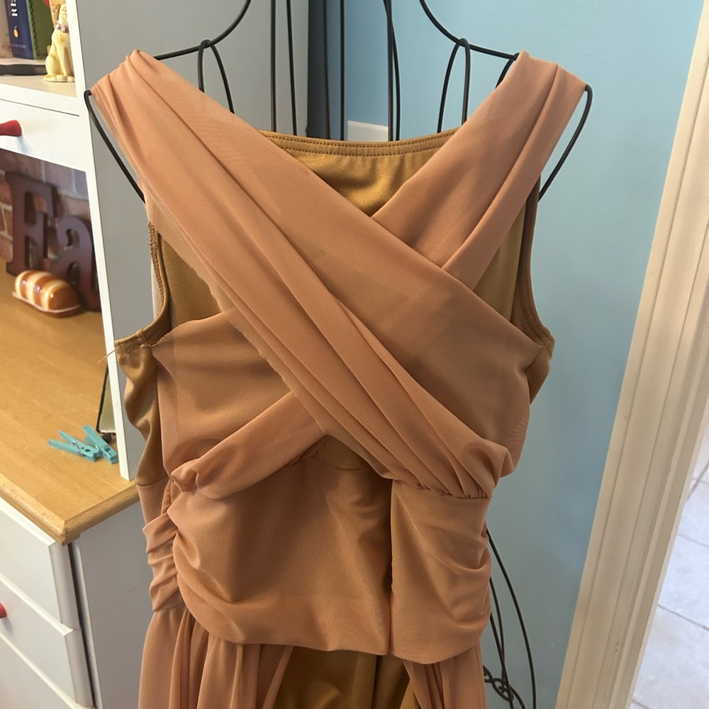 Weissman Brown Asymmetrical Sundress Costume